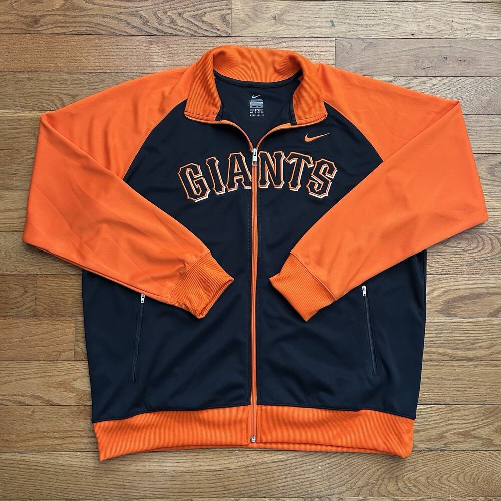 Nike San Francisco Giants Warm Up Full Zip MLB Baseball Track Jacket 2XL